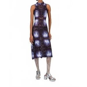 NEW BUSAYO lekan dress in indigo-white